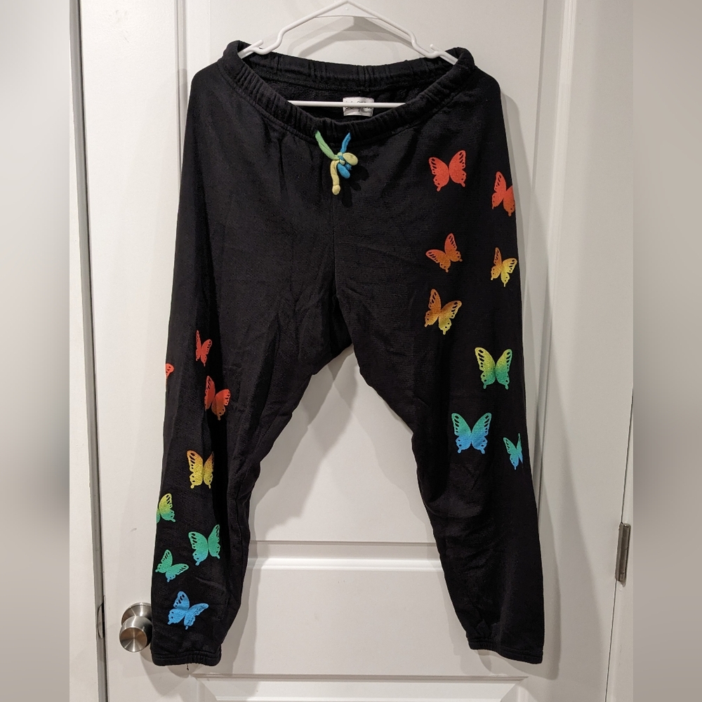 lauren moshi rainbow butterfly sweat pants - Picture 2 of 4